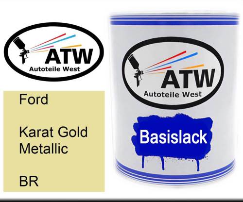 Ford, Karat Gold Metallic, BR: 1L Lackdose, von ATW Autoteile West.